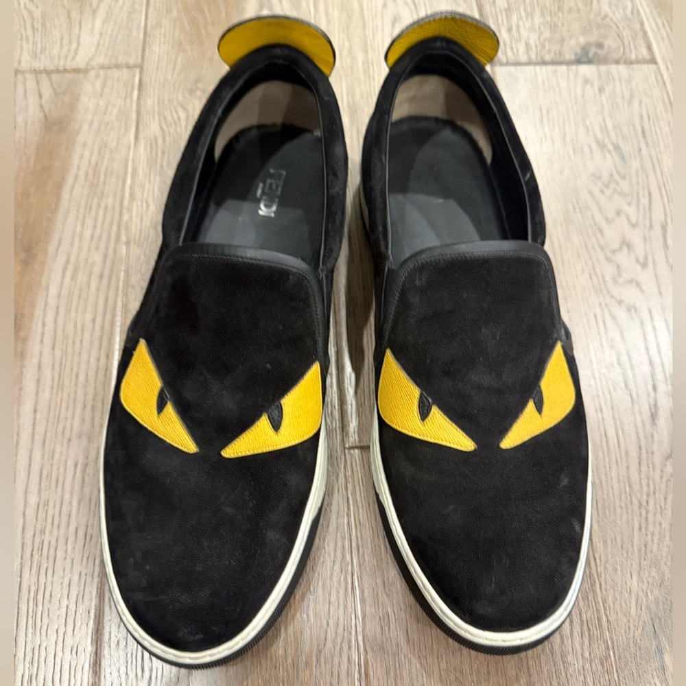 Men’s Black Fendi Monster Shoes Size 11